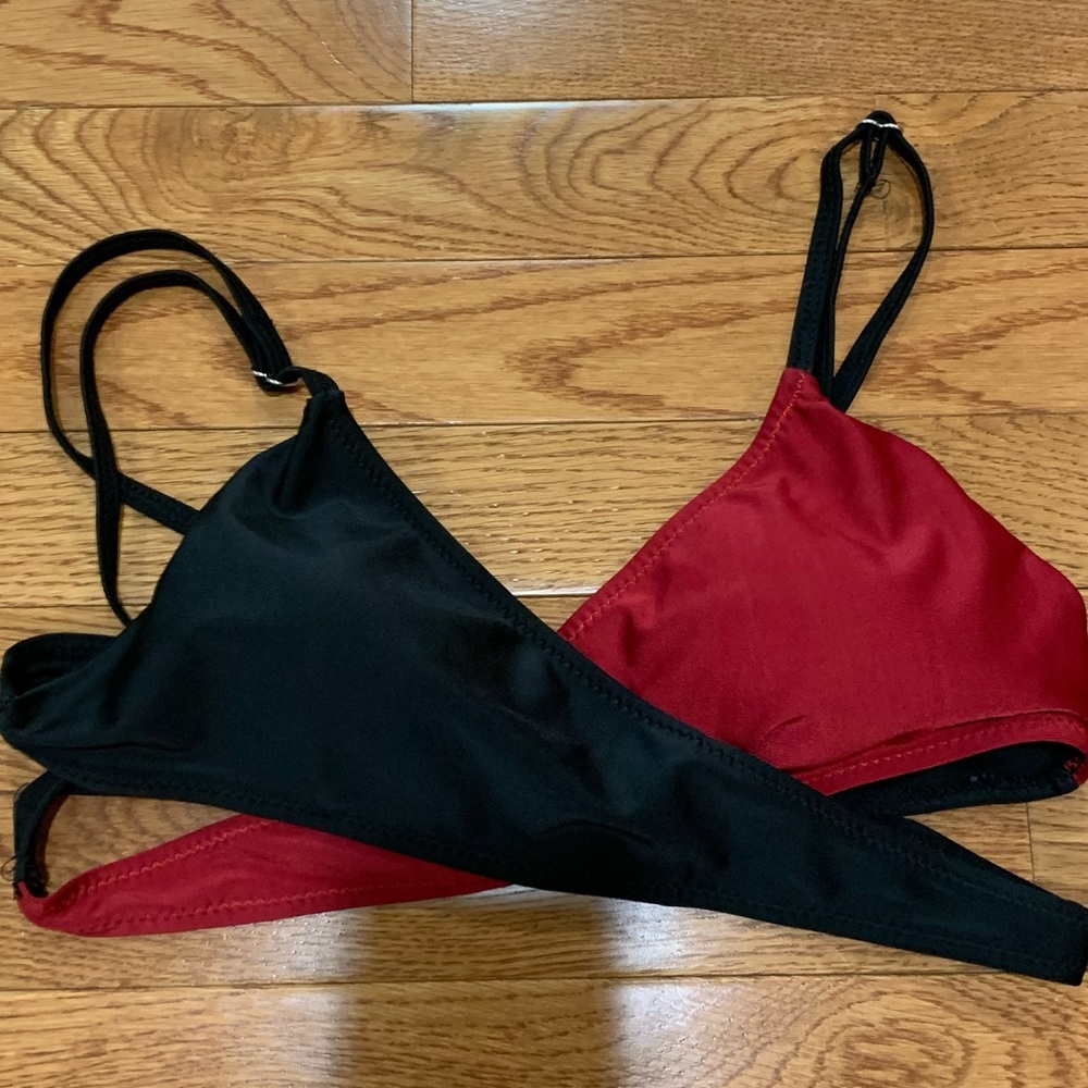 Color Block Wrap Bikini - Picture 4 of 4